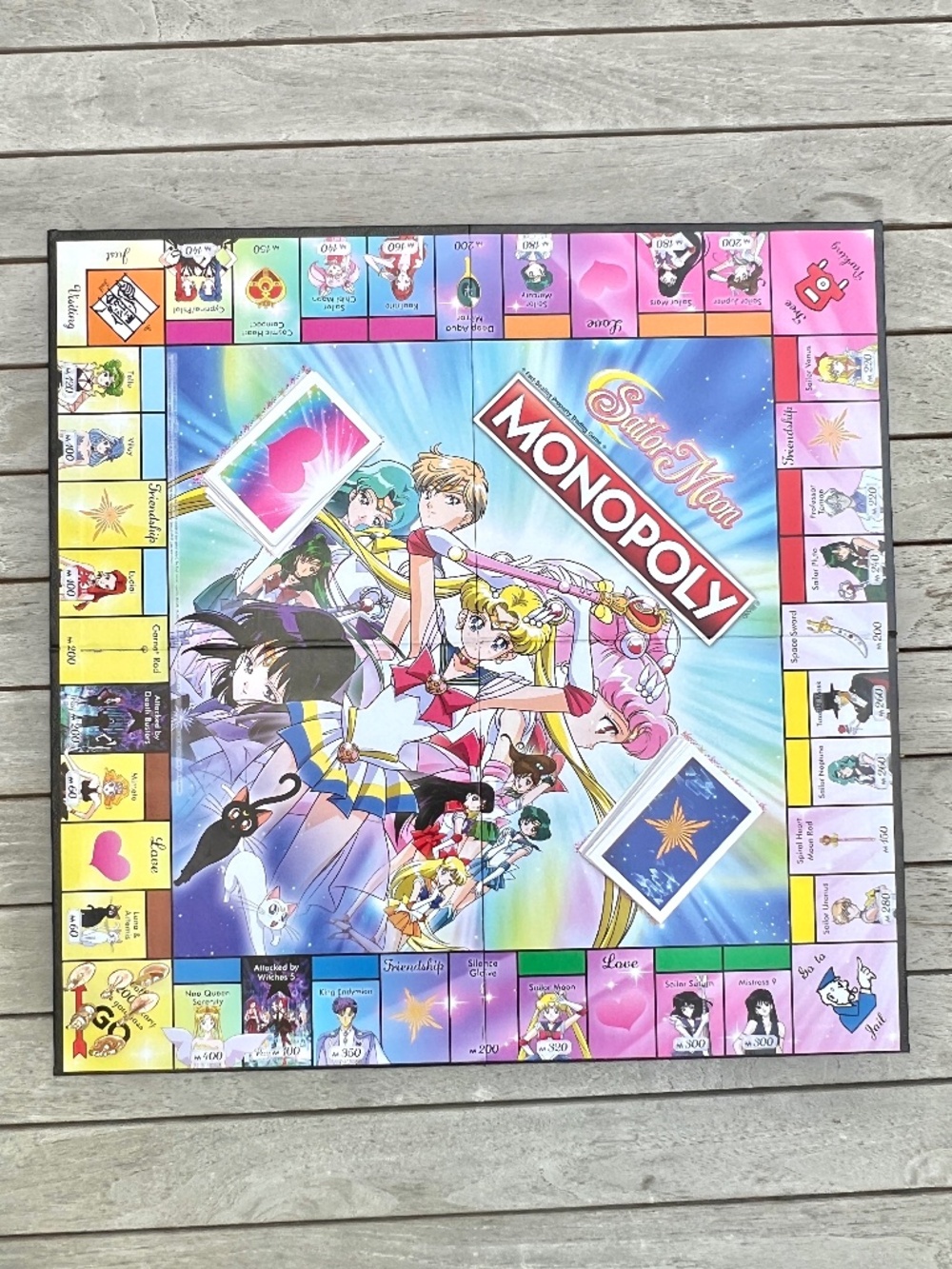 Sailor Moon Game Night Set ✨ Monopoly Board Game + Chibi Playing Cards NEW - Picture 3 of 5